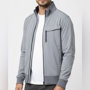 Lululemon Tech Jacket s:XL Grey Full Zip Athletic Running Jacket Reflective Logo